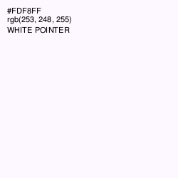 #FDF8FF - White Pointer Color Image